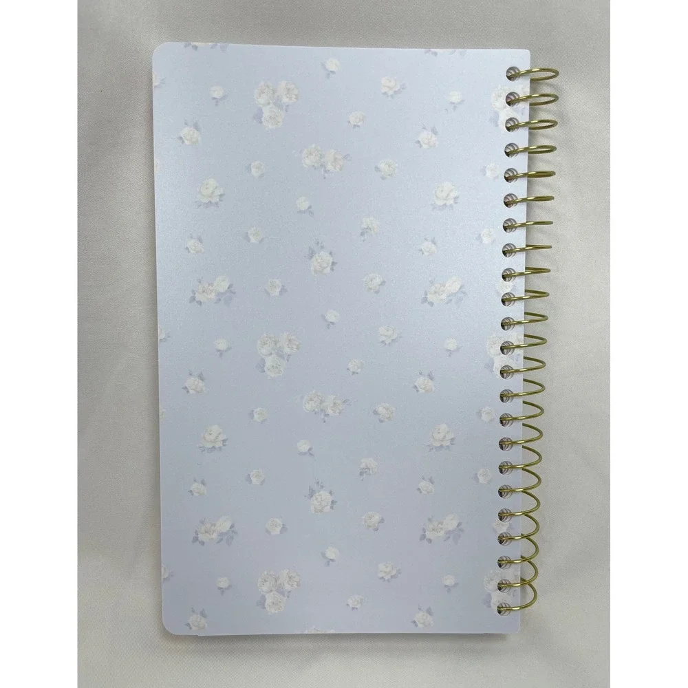 LoveShackFancy x Target Weekly Monthly Student School Planner Rosette Ditsy Blue